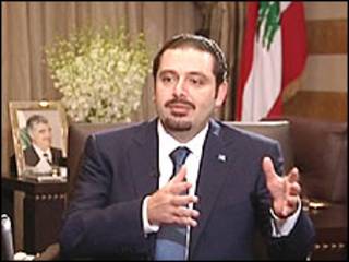 رئيس الحكومة اللبنانية سعد الحريري