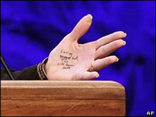 Mano de Sarah Palin