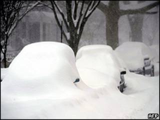 Nieve en Washington, Estados Unidos