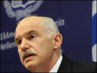 O premiê grego George Papandreou