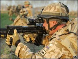 駐阿富汗英軍士兵