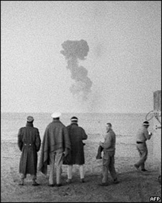 Pruebas nucleares francesas en Argelia en 1960