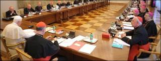 Reunión del Papa con los obispos irlandeses