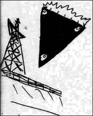 Dibujo de un ovni