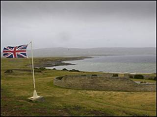 Bandera Británica en las Malvinas/Falklands
