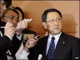 El presidente del grupo Toyota, Akio Toyoda