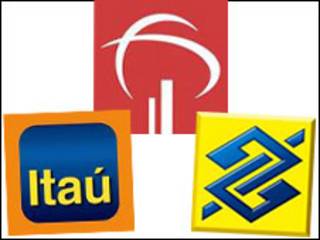 Logomarcas do Bradesco, Itaú e Banco do Brasil