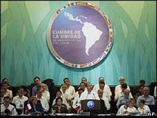 Presidentes reunidos en Cancún