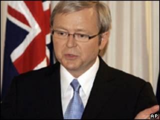 El primer ministro de Australia, Kevin Rudd