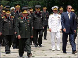 اردوغان وقادة الجيش