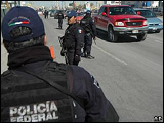 Policías Federales en México. Foto de archivo