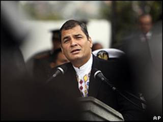 Rafael Correa, presidente de Ecuador