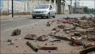 Terremoto en Chile, Santiago.