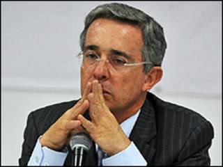 Alvaro Uribe Vélez, presidente de Colombia