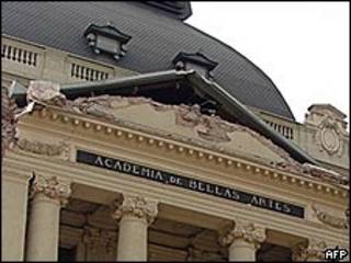 El Museo de Bellas Artes en Santiago