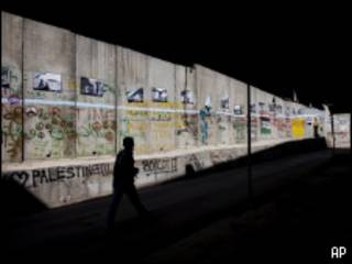 Muro de separação construído por Israel em Belém