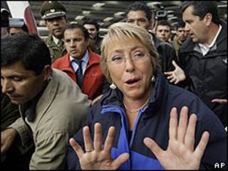 A presidente do Chile, Michelle Bachelet