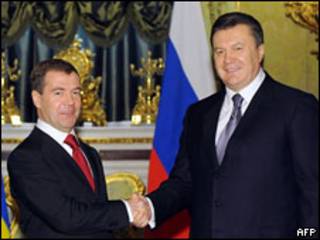 Дмитрий Медведев и Виктор Янукович