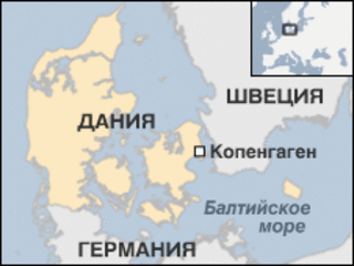 Карта Дании