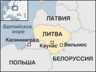 Карта Литвы