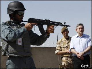Gordon Brown en Afganistán