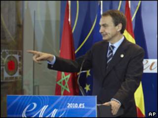 El presidente del gobierno de España, José Luis Rodríguez Zapatero