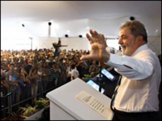 O presidente Luiz Inácio Lula da Silva durante inauguração de termelétrica em Cubatão (Foto: Ricardo Stuckert / PR)