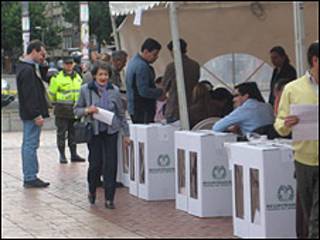 Votación en Colombia