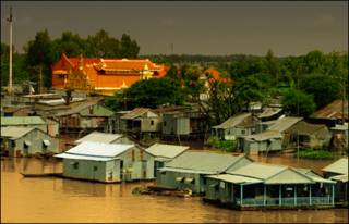 Sông Mekong đoạn chảy qua tỉnh An Giang của Việt Nam