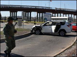 Escena del crímen en Ciudad Juárez