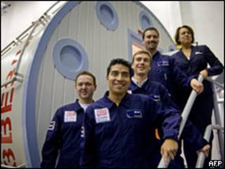 Aspirantes del experimento "Marte 500"