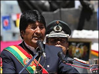 Evo Morales, presidente de Bolivia.
