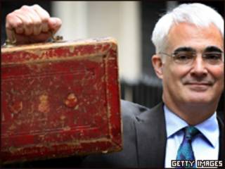 O ministro das Finanças britânico Alistair Darling