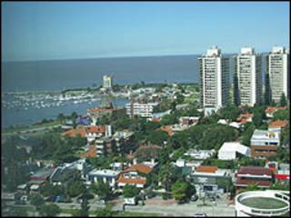 Panorámica de Montevideo.
