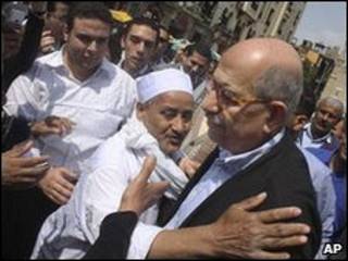 Mohamed ElBaradei con seguidores