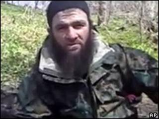 Un hombre que se identificó como el líder rebelde checheno Doku Umarov