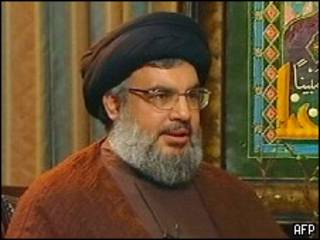 حسن نصر الله خلال المقابلة