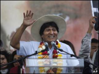 Evo Morales, presidente de Bolivia