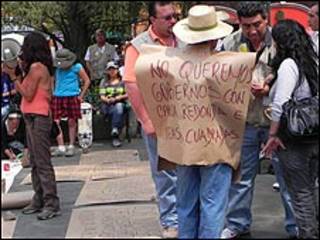 Protesta en Ciudad de México