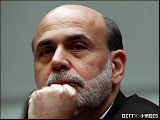 O presidente do Fed, Ben Bernanke
