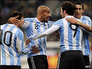 Gol de la selección argentina de fútbol en un amistoso contra Alemania