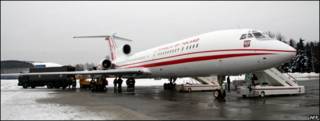 Avión presidencial de Polonia, Tupolev-154.