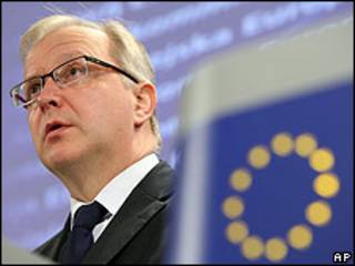 El comisario europeo para Asuntos Económicos y Monetarios, Olli Rehn