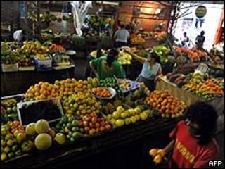 Mercado de La Alameda, en Colombia