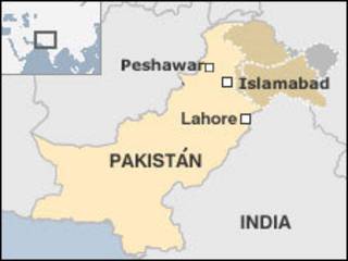 Mapa de Pakistán