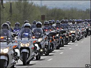 Policías motorizados de Arizona