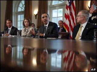 Obama en reunión con legisladores