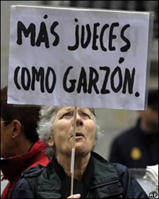 Apoyo al juez español Baltasar Garzón