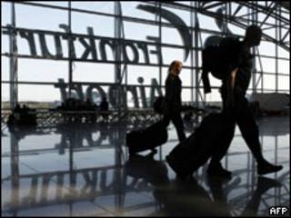 Pasajeros en Frankfurt