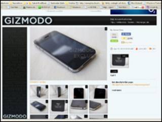 Supuesto prototipo de iPhone 4G. Foto cortesía: Gizmodo.com